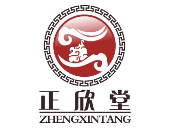 張軍代的正欣堂茶莊logo設(shè)計