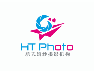 航天婚紗攝影機構(gòu)/HTphotologo設(shè)計