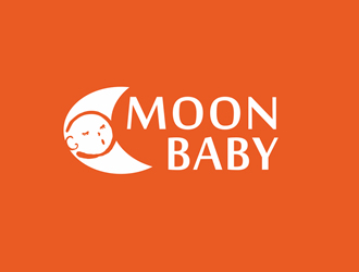 MOON BABY童裝店logo設(shè)計