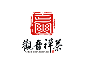 譚家強的觀音禪茶茶館logo設計