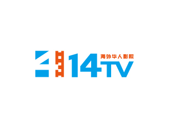 周金進(jìn)的14TV 海外華人影院logo設(shè)計(jì)