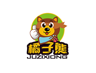 橘子熊食品卡通logo設(shè)計(jì)logo設(shè)計(jì)