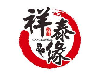 祥泰緣水餃店logologo設(shè)計(jì)