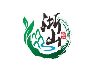 農(nóng)特產(chǎn)山水元素logologo設計