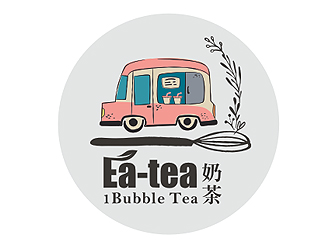 Ea-tea可愛奶茶商標設(shè)計logo設(shè)計