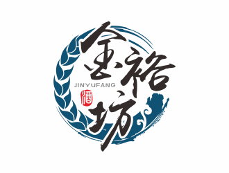 金裕坊白酒商標logo設計