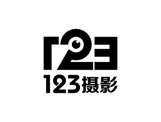 123攝影工作室logo設計