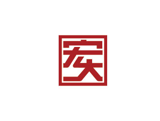 李賀的宏大建材商標設計logo設計