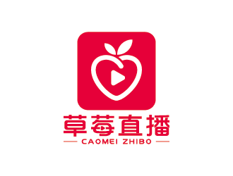 草莓直播APP電商logo設(shè)計logo設(shè)計