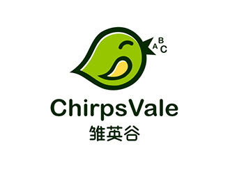 雛英谷/ChirpsVale英語教育logo設計logo設計