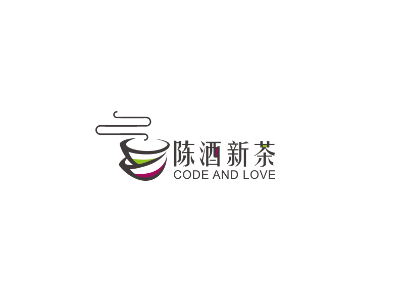 陳酒新茶logo設(shè)計(jì)