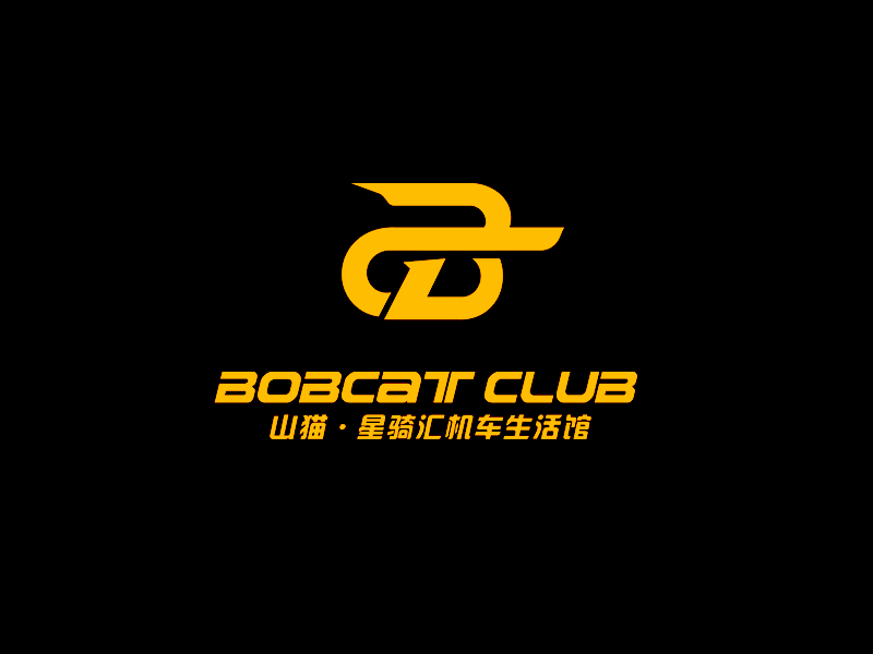 李杰的山貓·星騎匯機車生活館（BOBCAT CLUB）logo設(shè)計