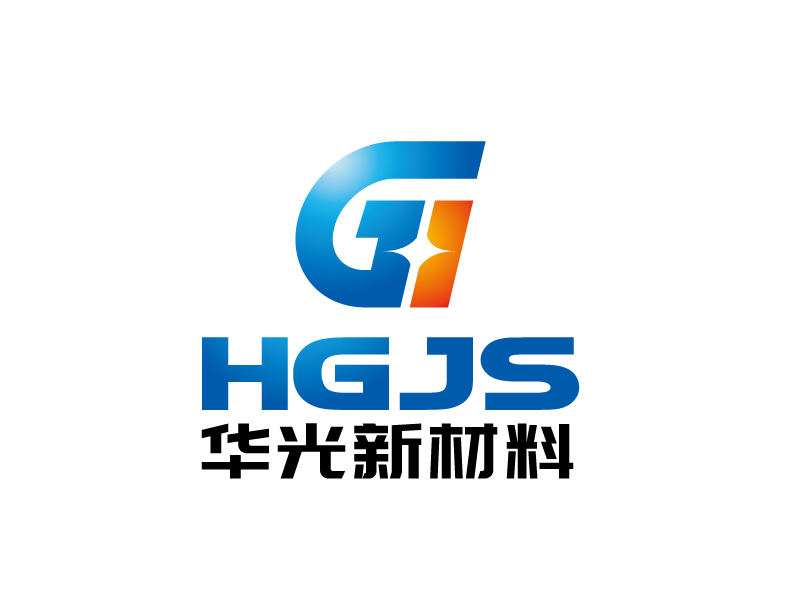 張俊的華光新材料技術(shù)有限公司（半圓）（HGJS）logo設(shè)計