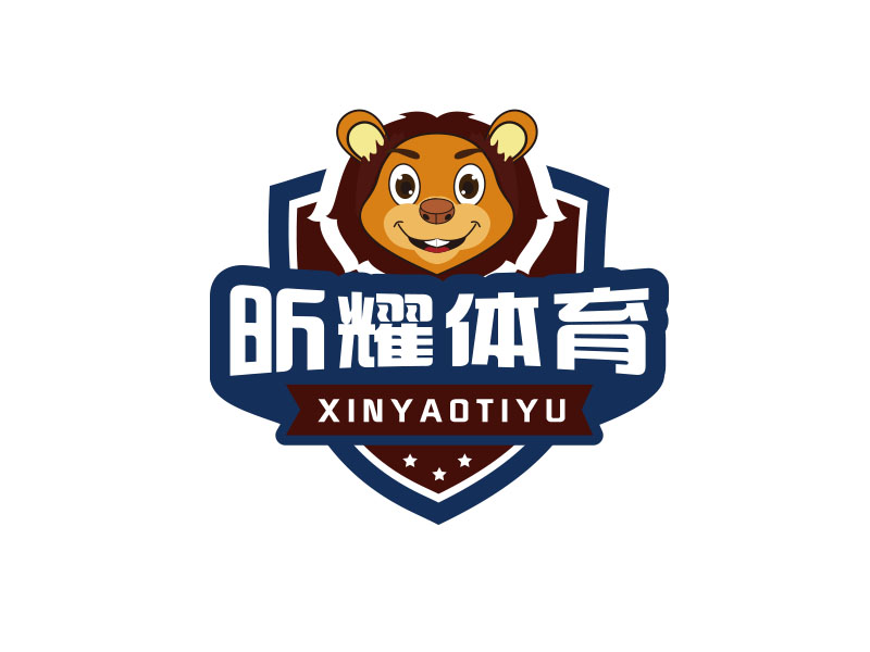 朱紅娟的昕耀體育，副標(biāo)題：SPARKLE SPORTSlogo設(shè)計(jì)