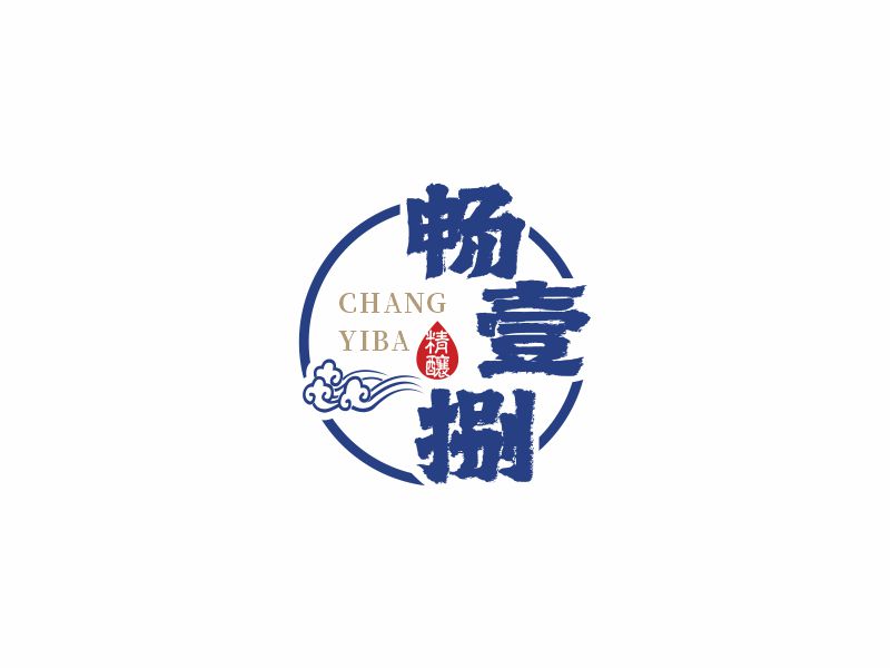 何嘉健的暢壹捌 印章LOGOlogo設(shè)計