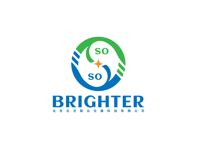 李寧的logo內(nèi)容：sobrighter      公司名稱：北京北光聯(lián)眾儀器科技有限公司logo設(shè)計