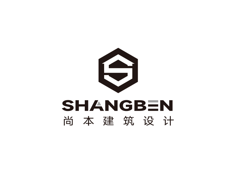 張俊的尚本建筑設(shè)計logo設(shè)計